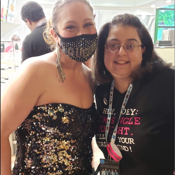 Size L As U Wish - mini dress, strapless w/black & silver mixed flipped sequins! - Picture 3 of 3